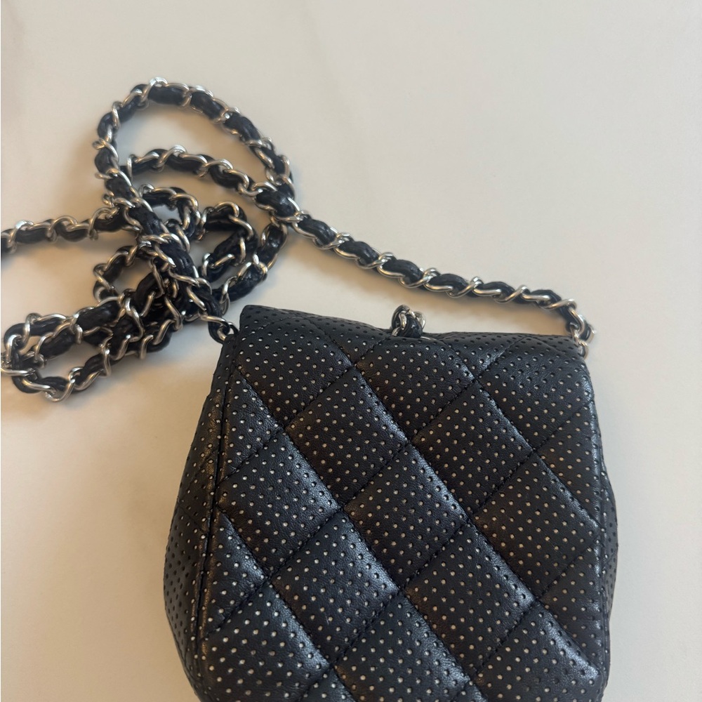 Authentic Chanel Black Quilted Mini Bag - Picture 6 of 7